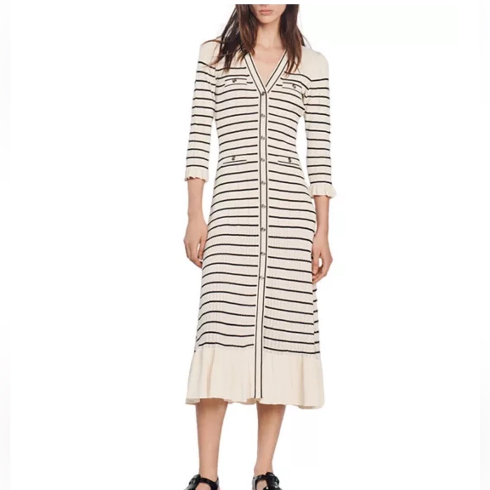 NWT Sandro Armelline Button Up Dress